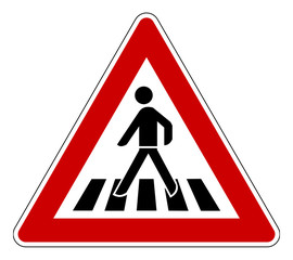 Fußgänger Schild