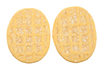 sugar waffles isolated