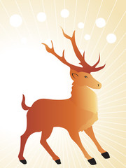 background with reindeer