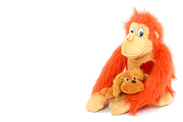 muñecos de peluche amigos aislados en fondo blanco © Maruba