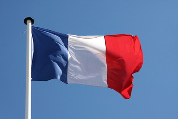 Naklejka na ściany i meble Flaga Francji