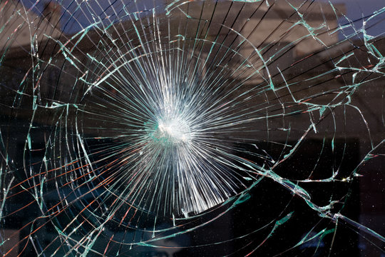 broken glass web