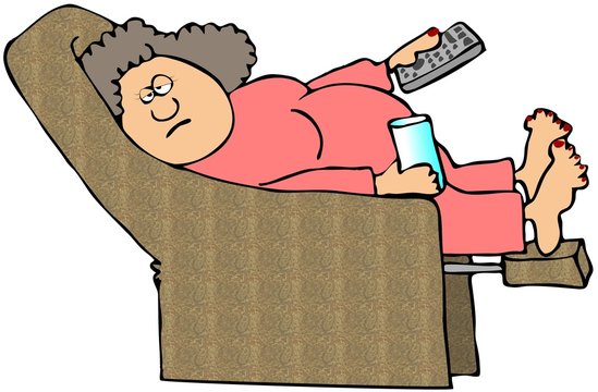 Woman On A Recliner