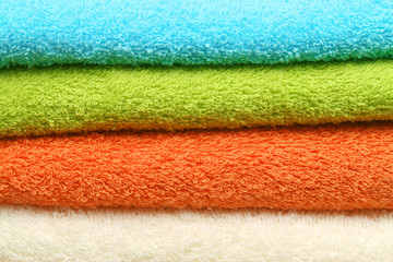 Colorful towels background