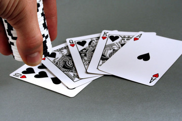 chips setzen beim pokern