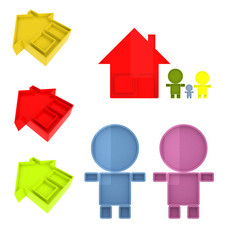 Icons of men & houses
