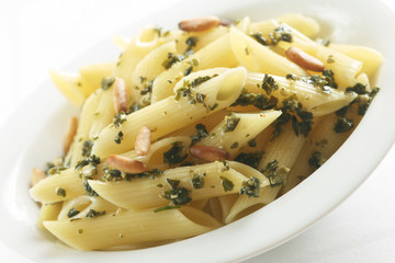 Penne with Basil Pesto