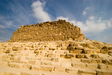 Ruins of pyramids in Cairo, Egypt