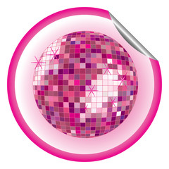 disco ball purple sticker