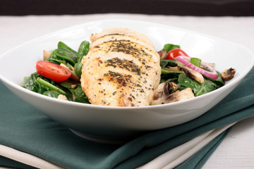 Chiken breast and salad