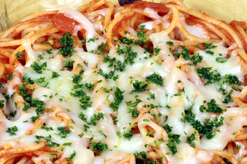 Exquisite  pasta close up