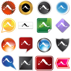 Welding Torch Icon Set