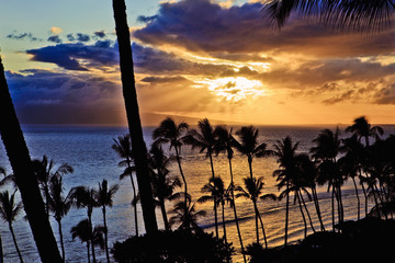 kaanapali sunset on maui