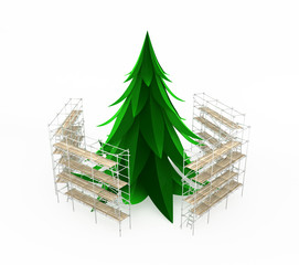 Scaffolded Fir