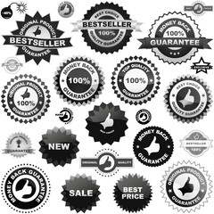 Set of black elements for sale.