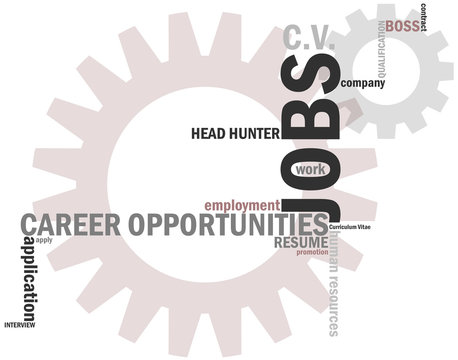 Typo Collage "Work/Career/Employment"