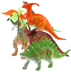 figurines animaux préhistoriques fond blanc © Unclesam