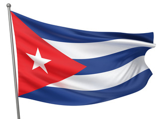 Fototapeta premium Cuba National Flag