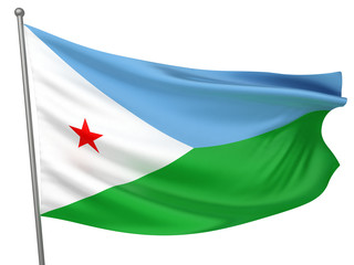 Djibouti National Flag