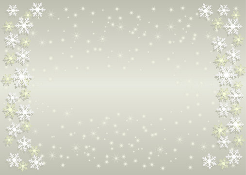 冬の白い雪のカード