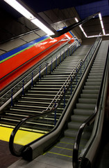 modern european escalator