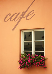 cafe word on the wall
