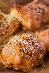 Home-made bread with sesame seed