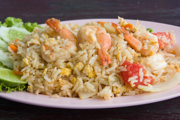 Fried rice with seafood