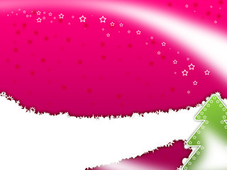 Weihnachten Grußkarte pink