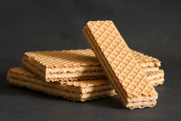 waffeln mit Vanillecreme