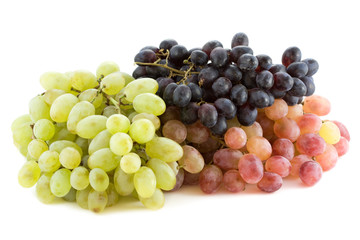 Grapes isolated on white