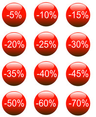 boule3D rouge pourcentage