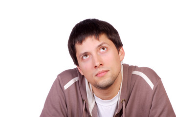 Fototapeta premium happy young casual man portrait