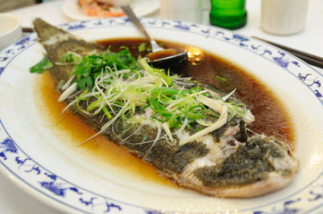 Chinese steamed fish