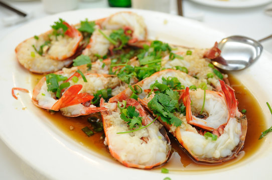 Chinese Steamed Shrimp