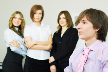 Fototapeta premium Young businessman.