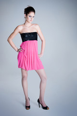 Fototapeta premium Beauty model isolated in studio