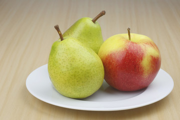 Apple and pear