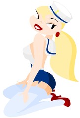 Pinup marine girl