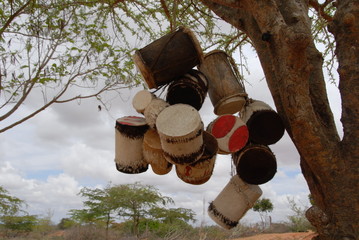 Afrikanische Buschtrommeln
