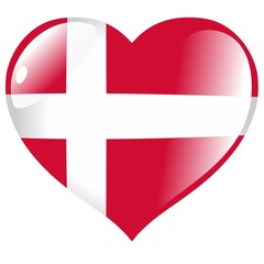 Obraz premium Denmark in heart