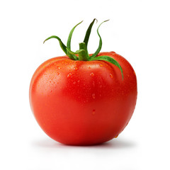 Tomato with drops