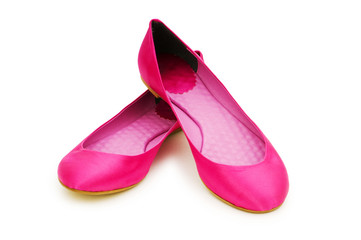 Woman shoes isolated on the white background