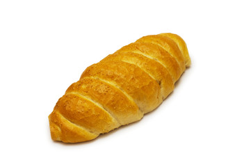 Bread loaf isolated on the white background