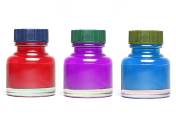 bottles full of paint