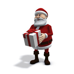 santa with present