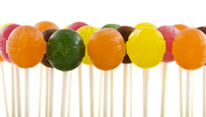 Colorful lollipops