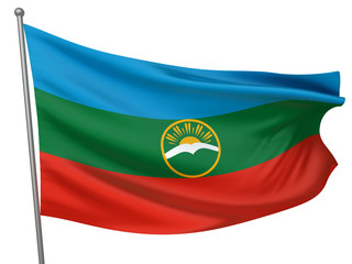 Karachay-Cherkessia National Flag