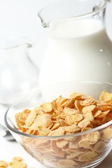 Breakfast with corn-flakes