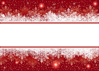 Christmas background from snowflakes and stars